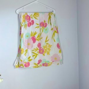 Target Cloud Island Floral Muslin Swaddle, Crib, Breathable Blanket